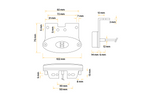 ASPÖCK FLATPOINT II LED markeringslamp, oranje, universeel, op houder