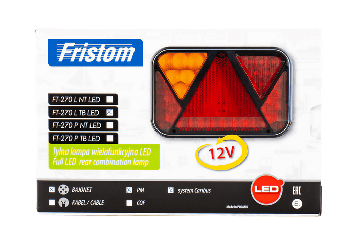 Achterlicht FRISTOM FT-270 LED CANBUS 6 functies links