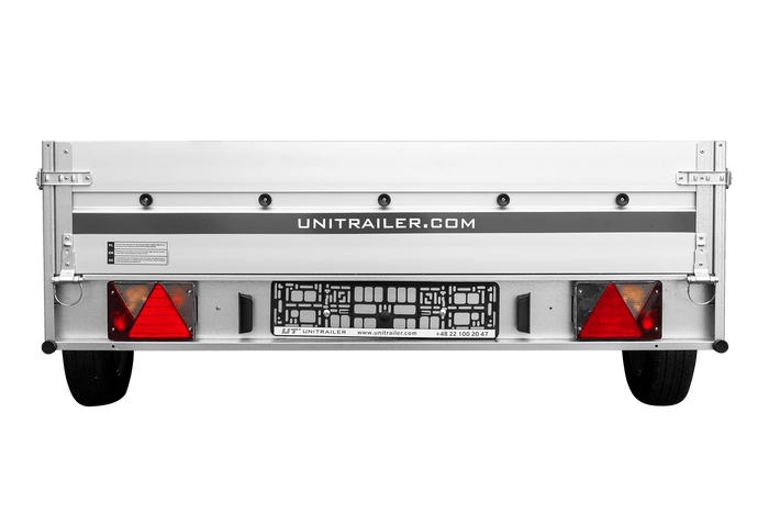 Aanhangwagen met aluminium zijwanden 264x150 Unitrailer Garden 265 KIPP ALU