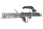 KNOTT K7.5-H+KZE7.5 kogelkoppeling met steun en kabel voor een aanhanger van 750 kg met V-vormige dissel.