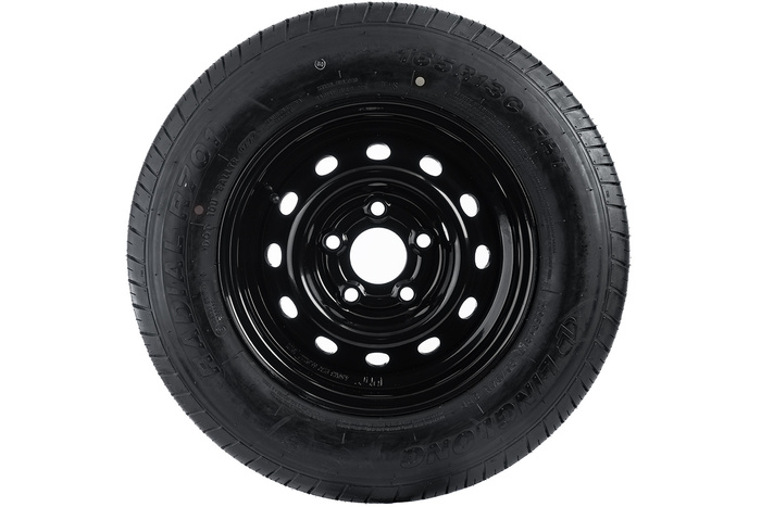 Verstevigd wiel voor aanhangwagen LINGLONG TIRE 165/80 R13C 96/94N UNITRAILER RIM zwart 4.5Jx13&quot; 5x112 ET:30