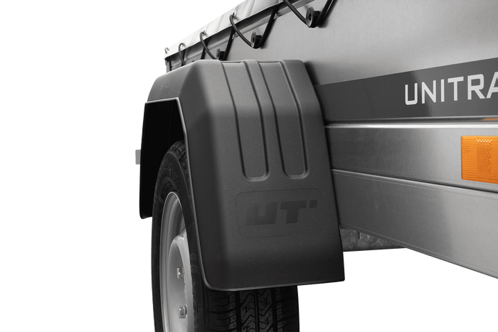 Tuinaanhanger 200 Kipp met neuswiel, H-0 frame en grijs dekzeil