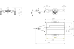 Motorfietsaanhanger 316x220 UNITRAILER MOTO 1 GVWR 750 kg