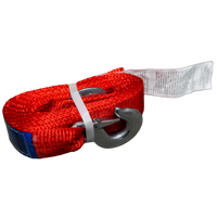 OUTLET Sleepkabel met haken UNITRAILER sleepband 4,5m/50mm/5t oranje