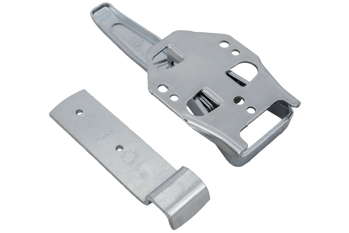 Zijkoppeling met STEELPRESS ZB-04+Z-01A bevestiging voor volledige afsluiting van de aanhangwagenzijde