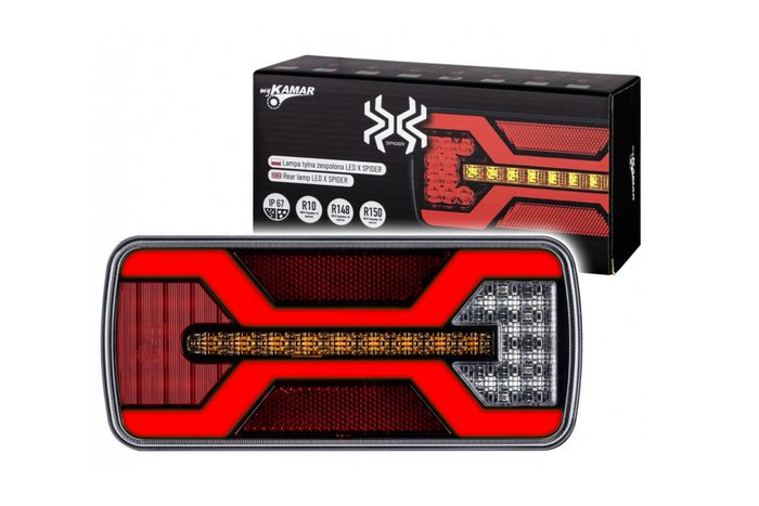 KAMAR X-SPIDER L2424 LED achterlicht 5 functies universeel