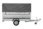 Autotrailer 264x125 UNITRAILER FORCE 264 KIPP met gaaswanden, H-800 frame en grijze afdekking