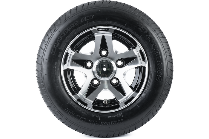 Verstevigd wiel voor aanhangwagen LINGLONG BAND 195/55 R10C 98/96N UNITRAILER ALU VELG 6Jx10" 5x112 ET -4