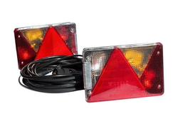 Verlichtingsset: ASPÖCK achterlichten + MANTES kabelboom 4,1m 7-PIN