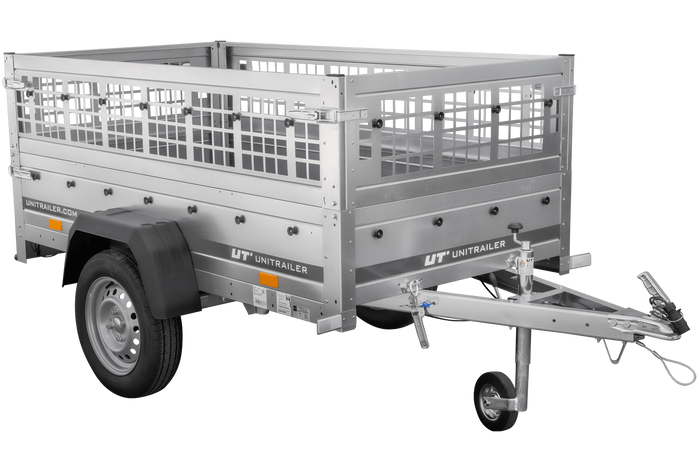 Lichte aanhanger 200x106 UNITRAILER GARDEN 200 KIPP met gaaswanden
