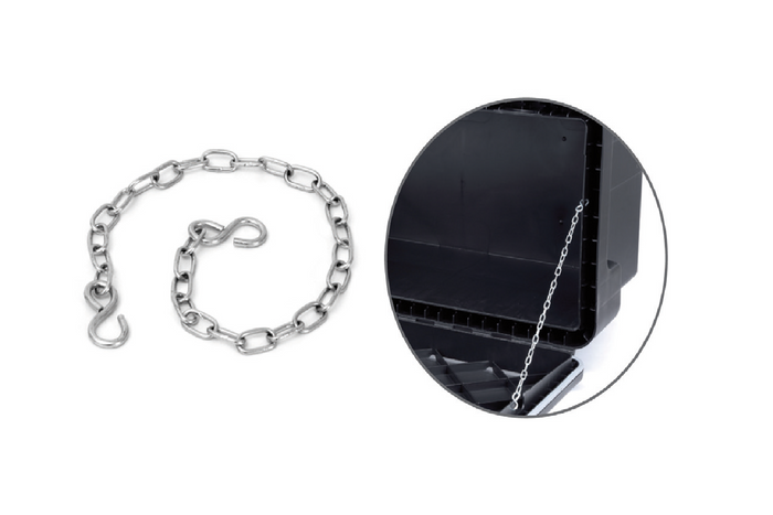 Set van twee kettingen voor DAKEN ARKA/JUST/WELVET gereedschapskisten, 47 cm.