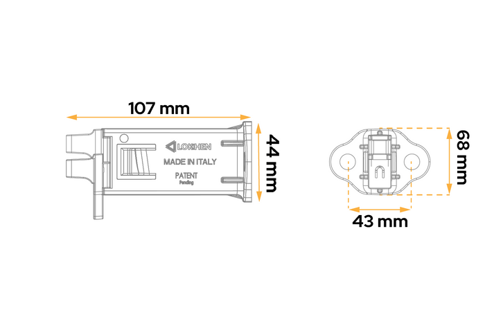 Wielkeg LOKHEN ORIGAMY 56 inklapbaar h:230 mm set met handgreep