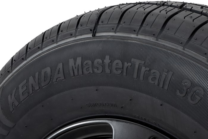 Versterkt aanhangerwiel KENDA BAND 185/80 R14C 104/102N ALUMINIUM VELG STARCO zwart 5.5Jx14"H2 5x112 ET 30