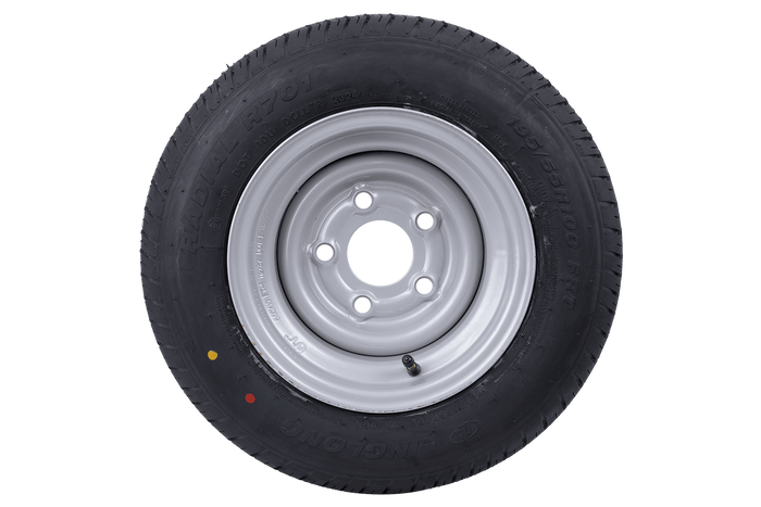 OUTLET Versterkt wiel voor aanhangwagen BAND LINGLONG 195/55 R10C 98/96N VELG UNITRAILER 6Jx10&quot; 5x112 ET:-4