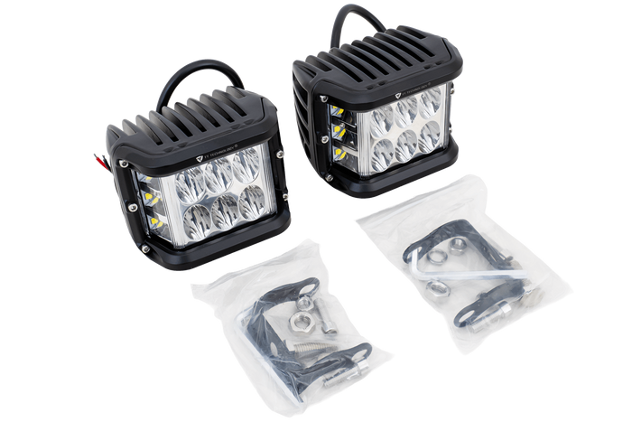 Set van twee LED-werklampen, reflector TT TECHNOLOGY TT.13209 12xLED 2200lm