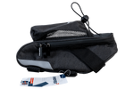 PROFEX 82318 Lange Zwarte Lux Fietszadeltas met Flesvak