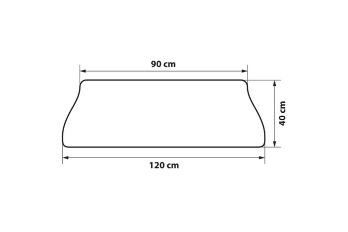 Achterbumper beschermmat LAMP kofferbakafdekking 120x40cm