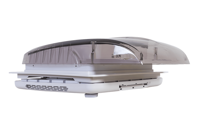 Automatische dakventilator PUNDMANN PLUS FAN voor camper met verlichting en rolgordijn 400×400mm