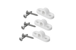 Set van drie horizontale plastic oogjes voor de ProPlus-luifel, bevestigingsbeugels voor het luifelframe.