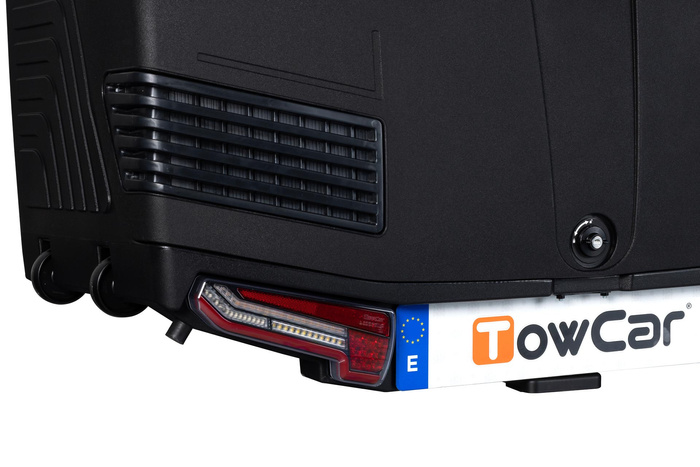 Towbox V3 zwart LED Edition - bagagebox voor op de trekhaak