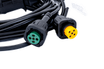 Verlichtingsset: DOBPLAST DPT35 LED-achterlichten + FRISTOM FT-009 LED-zijmarkeringslichten + MANTES 4,5 m 7-pins kabelboom