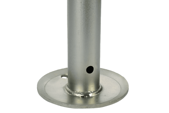 Uitschuifbare krukassteun WINTERHOFF ST48-120 voor aanhanger van 150 kg 600-820 mm