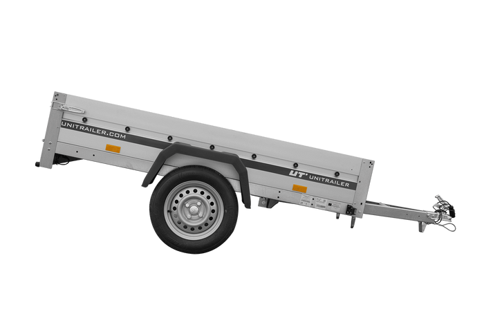 Aanhangwagen met aluminium zijwanden 200x125 Unitrailer Garden 201 KIPP ALU