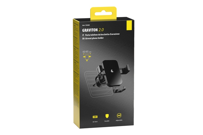 Graviton LAMP telefoonhouder voor het ventilatierooster