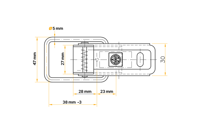 WINTERHOFF BV 60-1 aanhangwagen zijslot