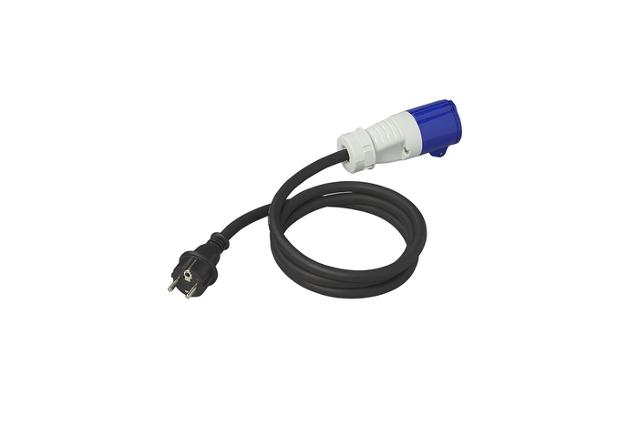 Adapter met geaarde stekker en CEE-aansluiting 16A ProPlus 373527DE kabel 150 cm