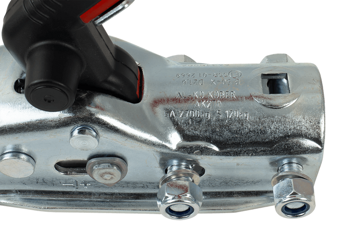 AL-KO AK270 kogelkoppeling 2700 kg voor aanhanger met buisvormige dissel van 50 mm