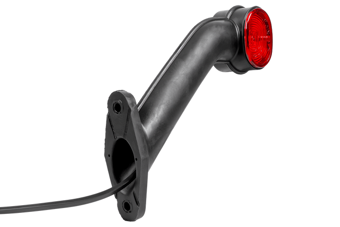 ASPÖCK SUPERPOINT II rechter markeringslamp op een rubberen arm met zijkabel