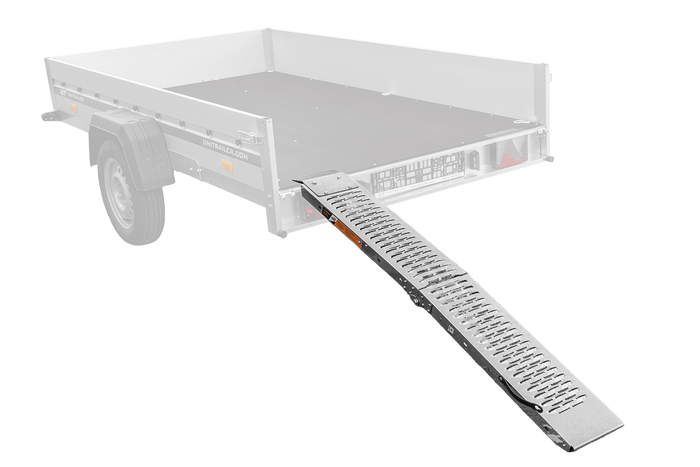 UNITRAILER ALR004 opklapbare stalen oprijplaat voor aanhanger, 170 cm, 227 kg