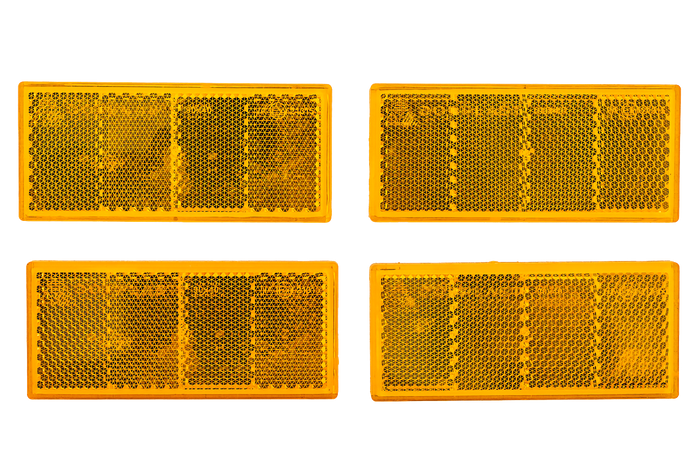 Reflectorset x4 Reflector voor aanhangers - oranje, 90 x 40 mm