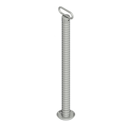 Vaste steun met gegolfde buis KNOTT 6D6585.001 voor aanhanger van 800 kg 48 mm 705 mm