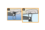 Autokledingrek LAMP uitschuifbare hanger 90-160cm
