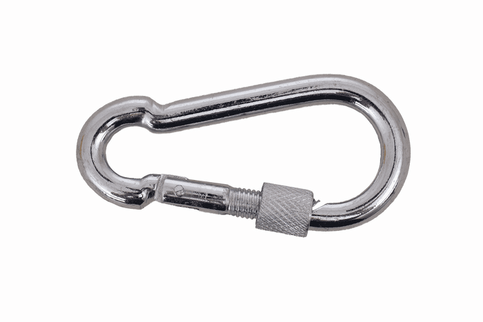 Karabijnhaak met veiligheidssysteem voor touwen DROMET KSZ.7.70 brandweerhaak 7x70mm