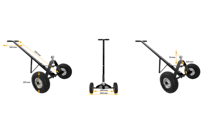 KNOTT 272kg manoeuvreerwagen voor aanhangwagen