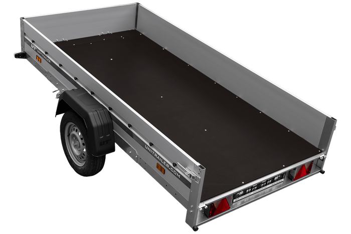 Aanhangwagen met aluminium zijwanden 264x125 Unitrailer Garden 264 KIPP ALU