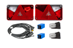 Verlichtingsset: ASPÖCK MULTIPOINT V achterlichten + ASPÖCK FLEXIPOINT I markeringslichten + ASPÖCK 4,5m 7-polige kabelboom