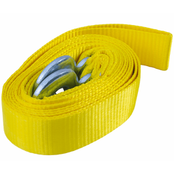 Sleepkabel met haken UNITRAILER sleepband 4,5m/50mm/5t geel