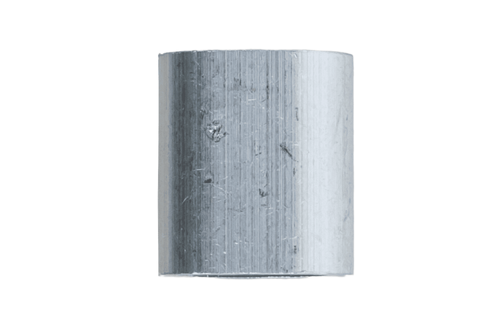 Aluminium connector voor touwen DROMET ZLA.4 bus voor 4mm touwen