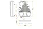 HORPOL LZD774 LED achterlicht, 5 functies, rechts