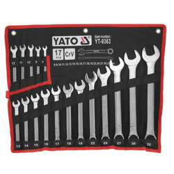 YATO YT-0363 combinatiesleutels 8-32 mm, 17 stuks.