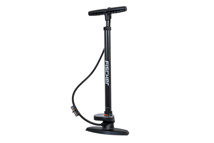 Universele fietspomp met drukmeter FISCHER 85580