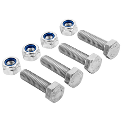Set van 4 zeskantbouten M8x30 en 4 zelfborgende moeren M8 MARCOPOL boutklasse 5.8 DIN933