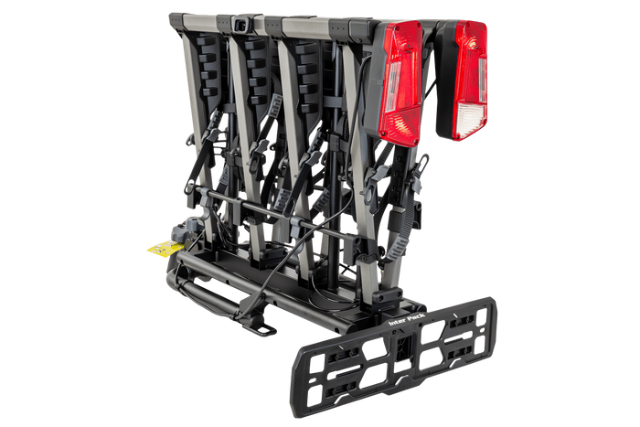 Inter Pack New Spider 4 fietsendrager voor op de trekhaak, geschikt voor 4 fietsen