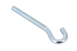 DROMET HZ M6x80 schroefhaak met open uiteinde (gebogen)
