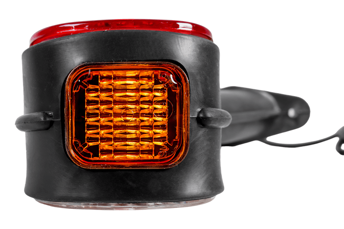 ASPÖCK SUPERPOINT II linker markeringslamp op een rubberen arm met zijkabel