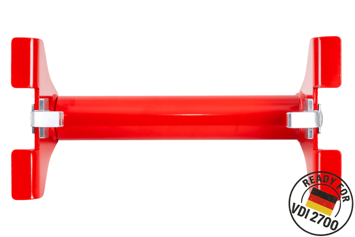 PRAMAR Radstopper VDI 2700 rode wielblokkering voor sleepwagen - verstelbaar, universeel
